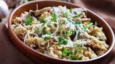 Leek and mushroom risotto recipe