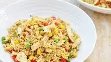 Leftover Chicken and Egg Fried Rice