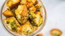 Leftover pesto use: Homemade Air Fryer Pesto Croutons