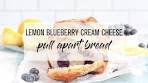 Lemon Blueberry Cream Cheese Pull Apart Bread