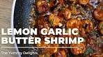 Lemon garlic butter shrimp | lemon garlic shrimp recipe | garlic ...