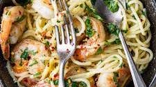 Lemon Garlic Shrimp Pasta