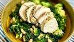 Lemon Poached Chicken with Greens & Beans