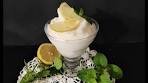 Lemon sorbet with Italian meringue