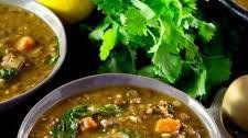 Lentil Spinach Soup with Lemon