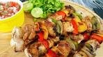 Lime Fajita Sticks | Grilled Chicken Fajita Skewers | By ...