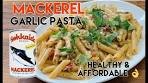 Mackerel Garlic Pasta | healthy & affordable 3mins cooking 👌