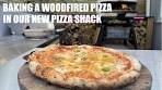 Making a Five Cheese Woodfired Pizza in our new Pizza Shack