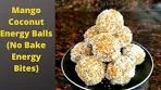 Mango Coconut Energy Balls | No Bake Energy Bites