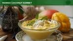 Mango coconut sorbet