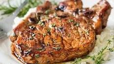 Maple Balsamic Glazed Pork Chops