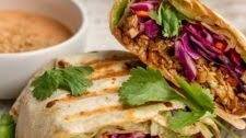 Maple Hoisin Shredded Tofu Wraps