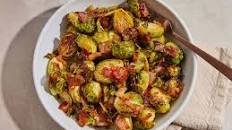 Maple Roasted Brussels Sprouts with Bacon