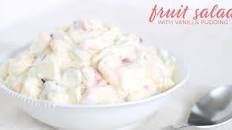 Marshmallow Fruit Salad with Pudding and Cool Whip