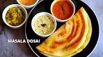 Masala Dosa| Recette Dosa et curry de pomme de terre|Dosa ...