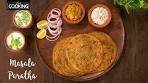 Masala Paratha Recipe | Spicy paratha | Masala Roti Recipe ...