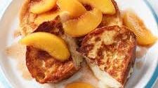 Mascarpone Stuffed French Toast with Peaches