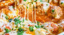 Meatball Parmesan Bake