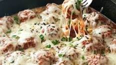 Meatball Parmesan Bake