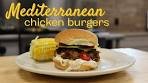 Mediterranean Chicken Burgers with Homemade Tzatziki