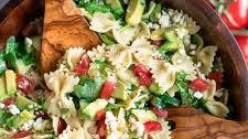 Mediterranean Pasta Salad with Arugula and Feta