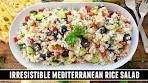 Mediterranean Rice Salad | Healthy and Delicious 30 Minute ...