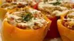 Mediterranean Stuffed Peppers ... with Tahini Drizzle ... made ...