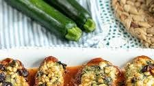 Mediterranean Stuffed Zucchini Boats