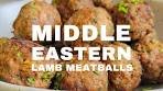 MIDDLE EASTERN LAMB MEATBALLS WITH MINT YOGURT ...