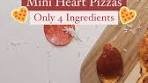Mini Heart-Shaped Pizzas 🍕❤️ | These mini heart-shaped ...
