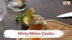 Minty Melon Cooler Recipe | खरबूज पोदीना शरबत | Tasty home ...