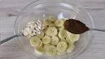 mix bananas with oats and cocoa powder! you'll be surprised ...
