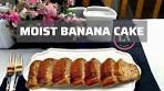 Moist banana cake recipe with no added SUGAR | How to ...