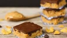 Mom's Chocolate Peanut Butter Cereal Bars