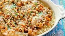 Moroccan Recipe: Chicken Tagine with Apricots, Almonds & Chickpeas