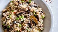 Mushroom and Pea Risotto