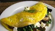 Mushroom, Spinach and Feta Omelet