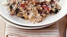 Mushroom & spinach risotto