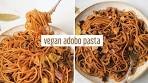 My fave filipino adobo flavours in a pasta form 🍝 vegan adobo ...