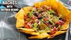 Nachos with Refried Beans & Cheese Sauce Recipe | How To ...