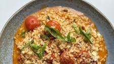 'Nduja Risotto with Chorizo and Cherry Tomatoes