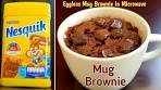 Nesquik Mug Brownie in Microwave (Eggless Brownie ...