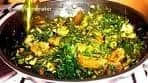 Nigerian Vegetable Soup With Fresh Ugu And Water Leaf ...