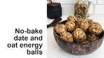 No bake date and oat energy balls