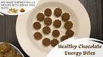 No Sugar Chocolate Energy Bites & Nutty Ladoos | No-Bake ...