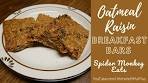 Oatmeal Raisin Breakfast Bars Recipe