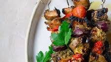 Olive oil & herb marinated chicken skewers