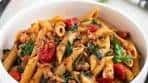 One Pan Pasta with Sausage and Spinach