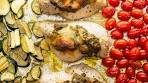 One-Pan Pesto Chicken With Veggies