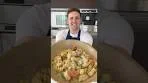 One pan pesto pasta with chicken 😍 #recipe